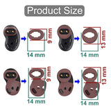 4 Pairs Galaxy Buds Live Ear Tips Ear Hooks Kit Set, Small/Large 2 Size Silicone Anti-Slip Fit In Case Rubber Ear Buds Wings Eartips Compatible With Samsung Galaxy Buds Live - Mystic Bronze