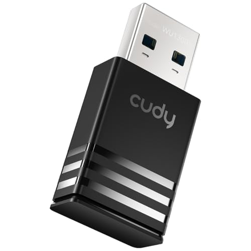 AC1300 WiFi USB 3.0 Adapter for PC, 5G/2.4G Dual Band Wireless Dongle for Laptop, USB 3.0, Compatible with Windows 7/8/8.1/10/11, Mac OS 10.5?10.13,