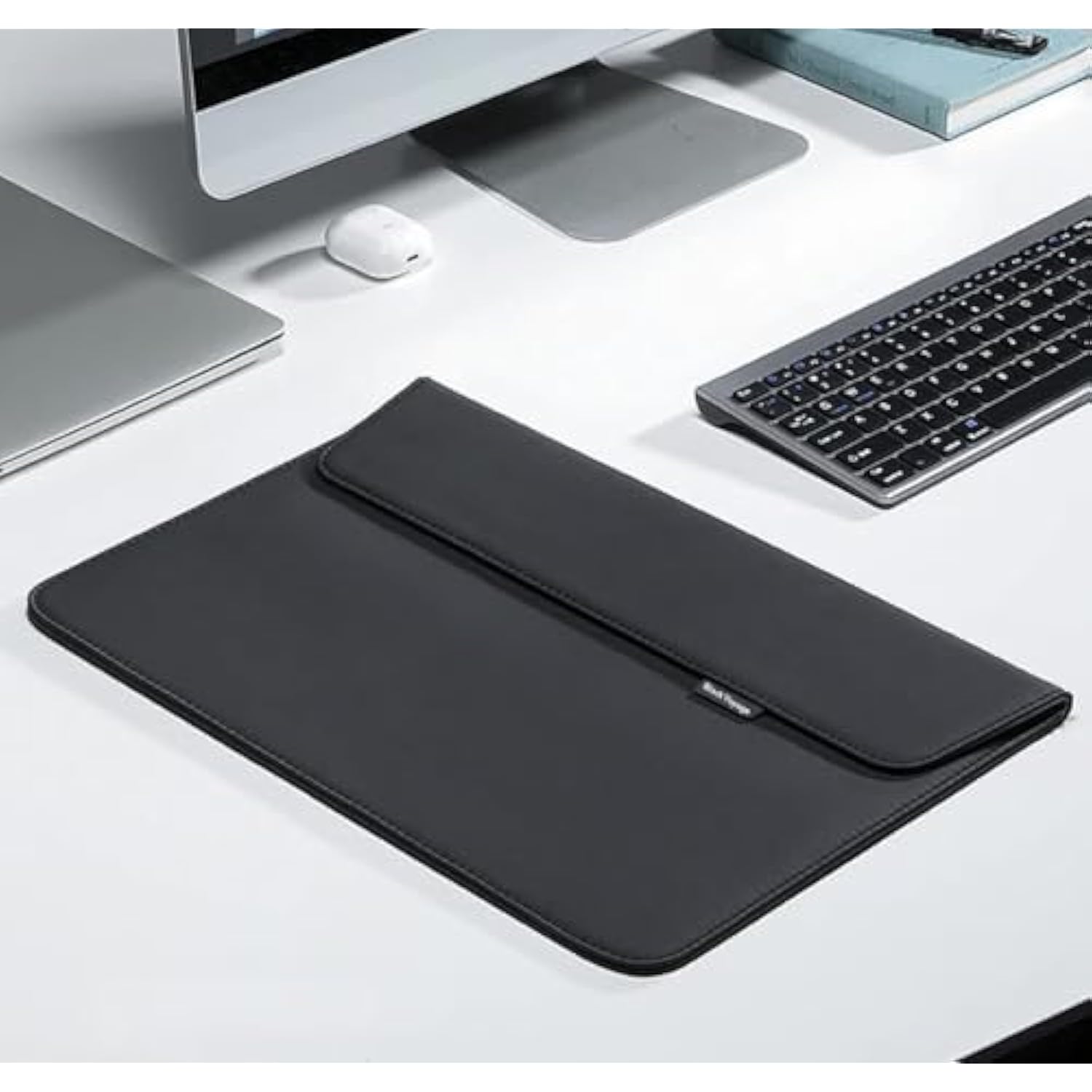 Voyage Laptop Sleeve Case, 13.3 & 15.6 Inch, Shockproof, With Accessory Pocket, Black (13-Inch For New Macbook Air & Pro)