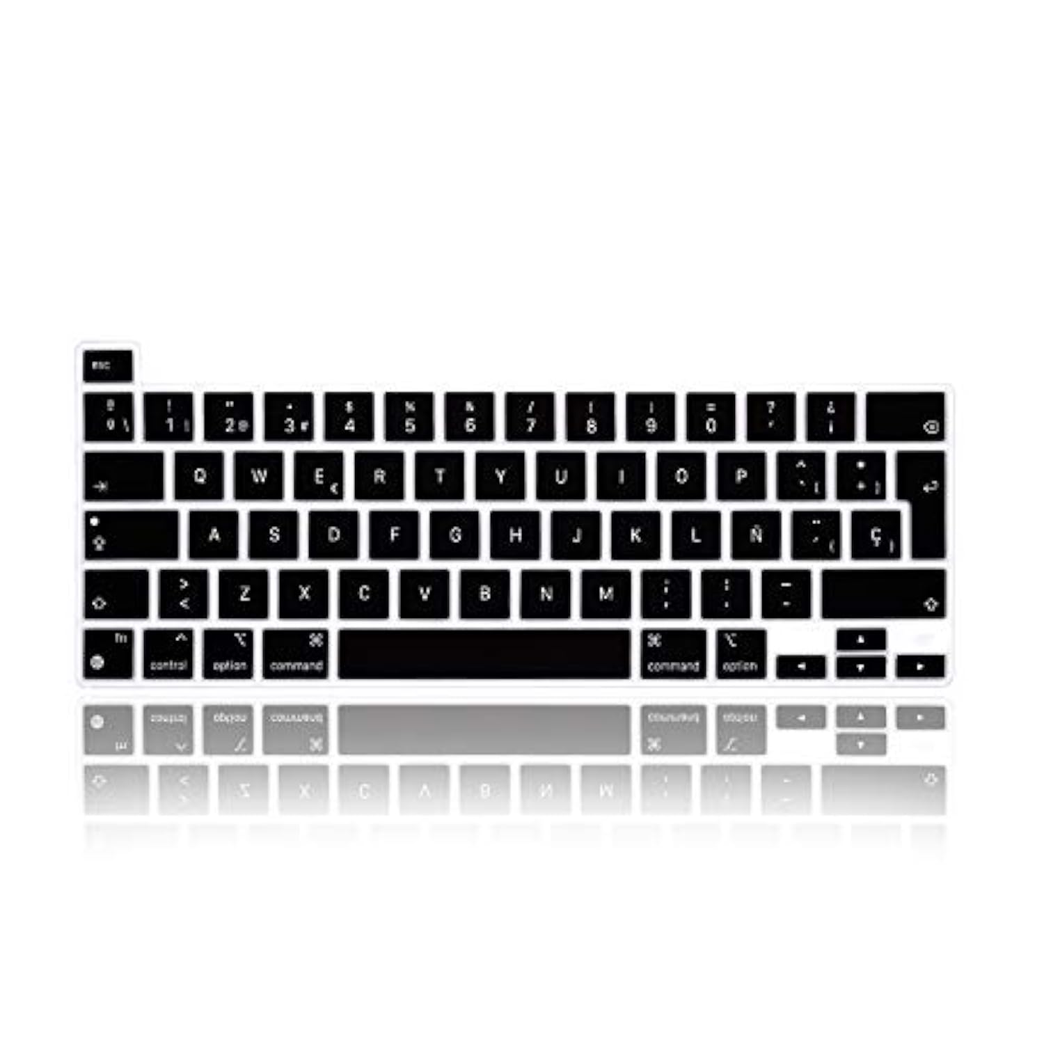 Ultra Thin Silicone Spanish Language Keyboard Cover Skin For Macbook Pro 13 Ne