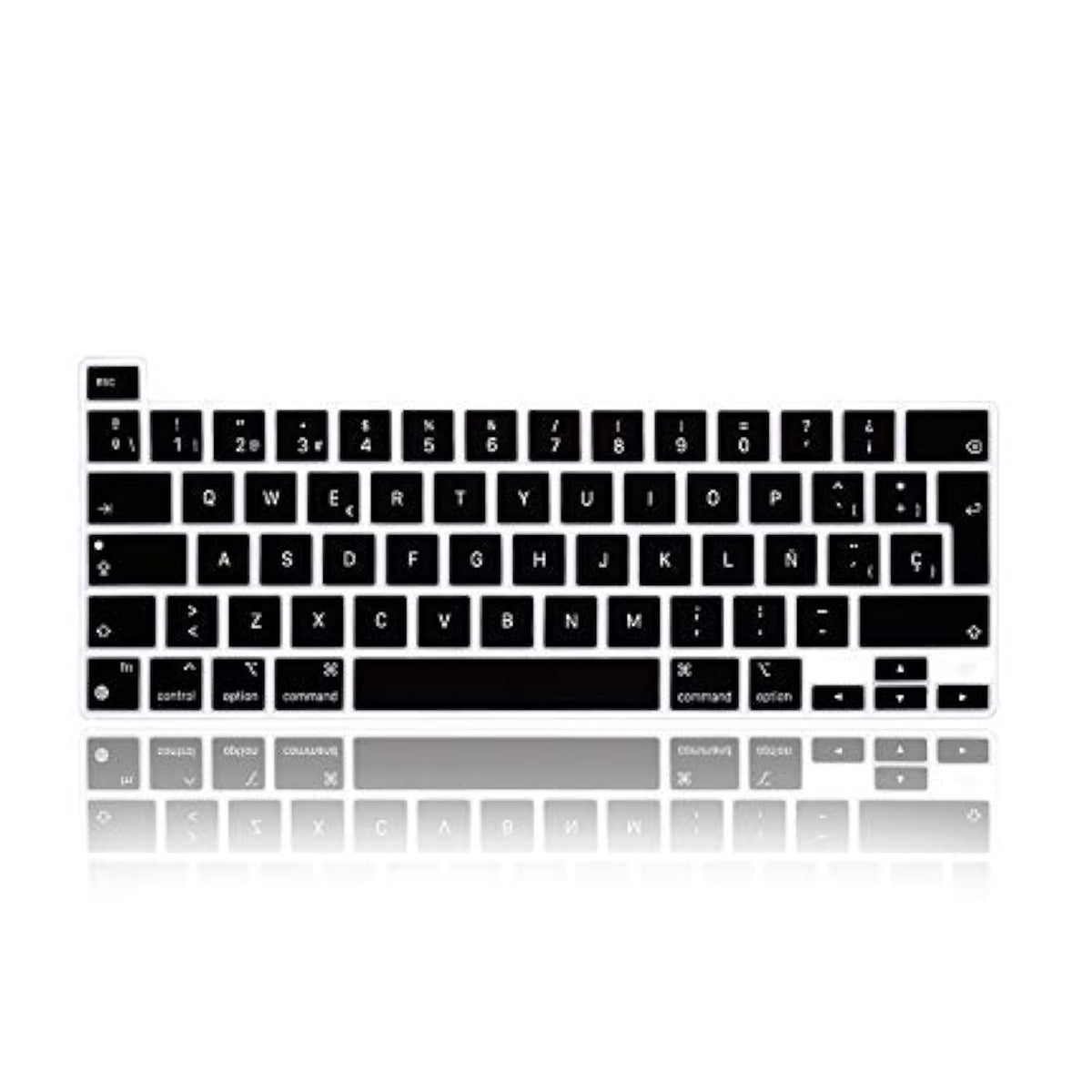 Ultra Thin Silicone Spanish Language Keyboard Cover Skin For Macbook Pro 13 Ne