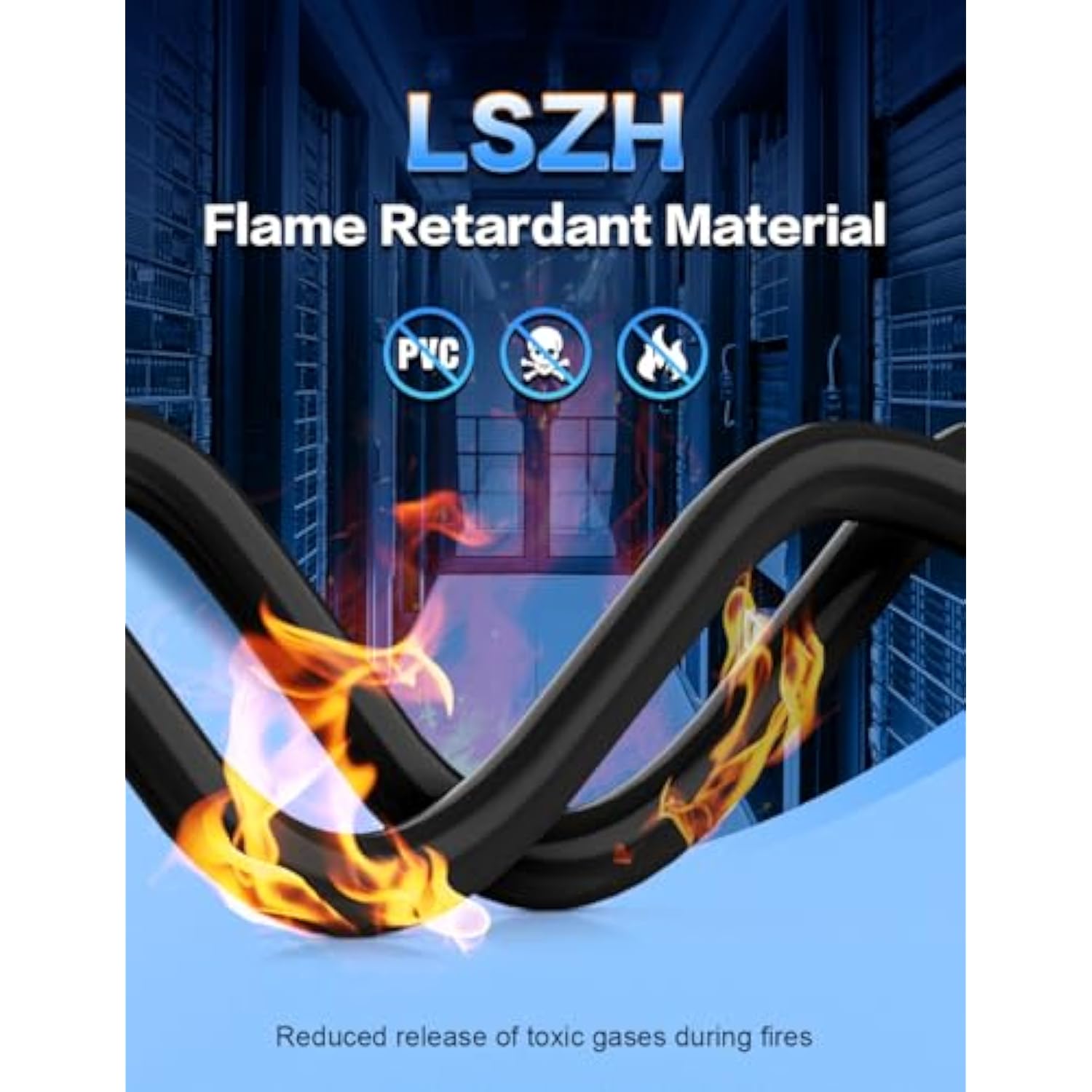 Cat8 Ethernet Cable 10Ft, Heavy Duty High Speed Shielded (Sftp) 40Gbps 2000Mhz