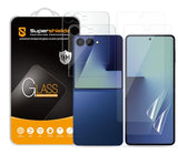 (2 Pack) Designed for  Galaxy Z Flip 7 Screen Protector (2 Tempered Glass Front Screen and 2 TPU Main Screen) Anti Scratch, Bubble Free