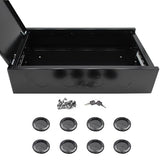 2U Wall Mount Rack Enclosure Network Cabinet Solid Door Black Powder Coated Steel With Lock