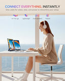 Portable Monitor 15.6", 125% Srgb 1080P Laptop Monitor, 350 Nits, 2000:1 Contrast Ultra-Slim Display, Usb-C & Mini Hdmi, Vesa & Case, Travel Second Screen For Computer, Mini Pc, Game Consoles