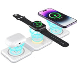 ????????????????? ??????????????? 3 In 1 Foldable Wireless Charger, Magnetic Fast Wireless Charging Pad, Compatible With Iphone 15/14/13/12, Apple Watch, Airpods Pro