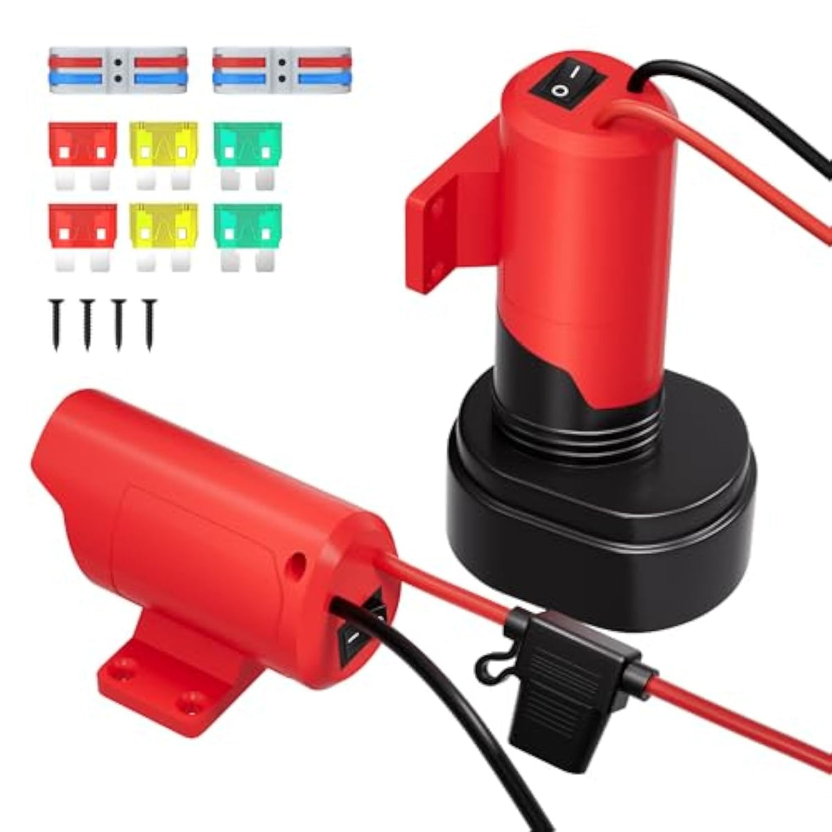 Battery Adapter 12V Adapter With Switch Power Wheels Battery Adapter 12 Gauge Wire For Diy Rc Trucks Toys Robotics