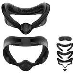 Facial Interface Face Pad Cover Compatible with Meta Quest 3S Accessories,Including 2 Pcs Face Pad Replacement,Light Pad and Lens Cover Only for Meta