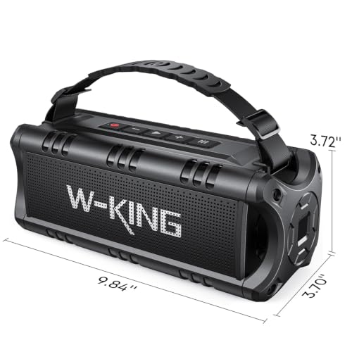 Portable Bluetooth Speakers Wireless, (60W Peak) 30W RMS IPX6 Waterproof Outdoor Loud Speaker Boombox, 24H, EQ, AUX, TF Card, USB Playback, Powerful