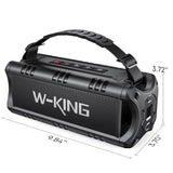 Portable Bluetooth Speakers Wireless, (60W Peak) 30W RMS IPX6 Waterproof Outdoor Loud Speaker Boombox, 24H, EQ, AUX, TF Card, USB Playback, Powerful