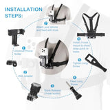 Mobile Phone Chest Mount Harness Strap Holder