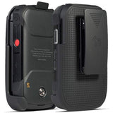 Nakedcellphone Holster For Kyocera Duraxv Extreme, Duraxe Epic, Duraxa Equip, [Rotating/Ratchet] Belt Clip Flip Phone Holder Case For Verizon E4810 E4811, At&T Firstnet E4830, Us Cellular E4831, Black