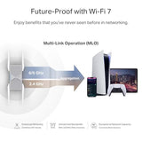 Be10000 Wi-Fi 7 Range Extender Re653Be | 10 Gbps Tri-Band Wireless Repeater | 2.5 Gbps Ethernet Port | Internet Signal Booster For Home | Up To 2800 Sq.Ft, 128 Devices | 6 Ghz, Mlo, Easymesh