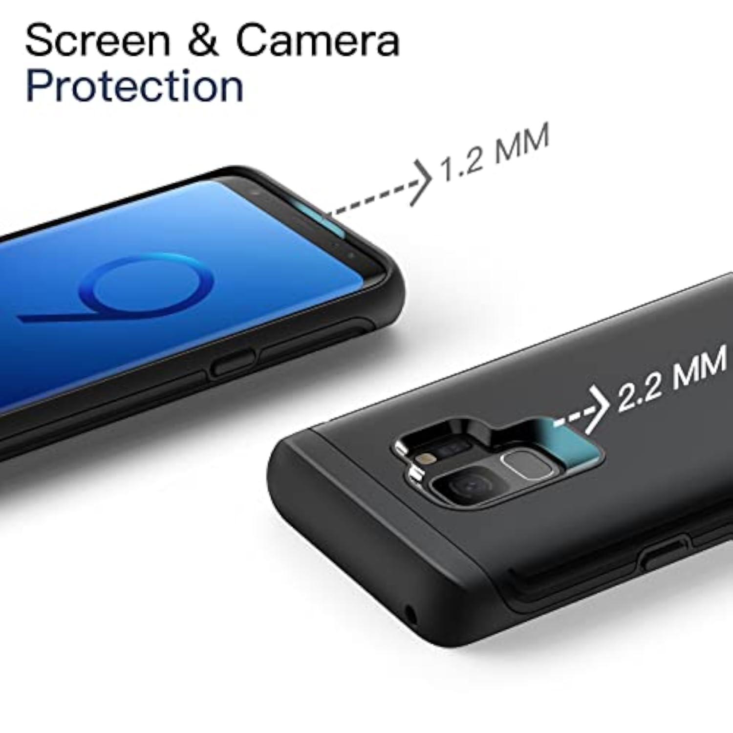 Heavy Duty Samsung Galaxy S9 Case by JETech, Black