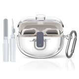 [Secure Lock] For Bose Ultra Open Earbuds Case(2024), Clear Tpu Shockproof Protective Cover For Bose Open Ear Wireless Earbuds Accessories With Cleaning Kit& Keychain (Clear)