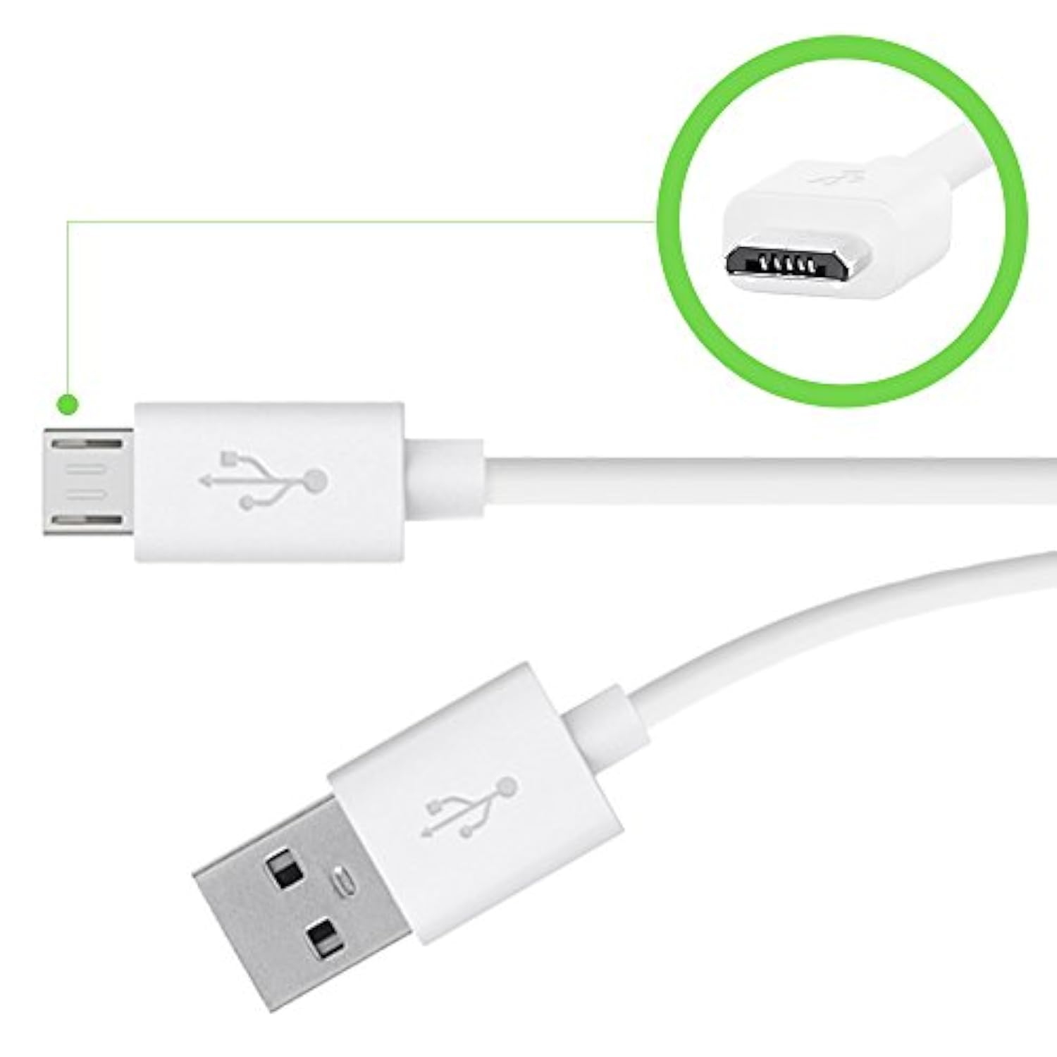 Belkin MIXIT Micro USB Cable for Samsung Phones (White, 4 Feet)