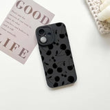 Compatible For Iphone 16 Case Cute Cool Cherry Black Design For Girls Women Soft Tpu Shockproof Protective Girly For Iphone 16-Cherry