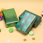 Wrapping Paper Roll Paper Gift Wrap 17 Inch X 120 Inch Per Roll 3 Different Green Design (42.3 Sq.Ft.Ttl)