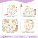 Purple & Gold Balloons - 60Pcs 12Inch Metallic Lavender & Champagne Balloons With Confetti For Graduation, Wedding, Birthday & Anniversary Celebrations