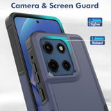 For Moto G Stylus 5G 2025 Case,[Military Grade Drop Tested] With Screen Protector,Dual Layer Protective Heavy Duty Cell Phone Cover Non-Slip Shockproof Case For Motorola G Stylus 5G 2025 (Blue)