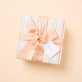 Letterpress Gift Tags, Gold Foil, Yay, To And From, Set Of 25 Paper Tags With Satin Ribbon