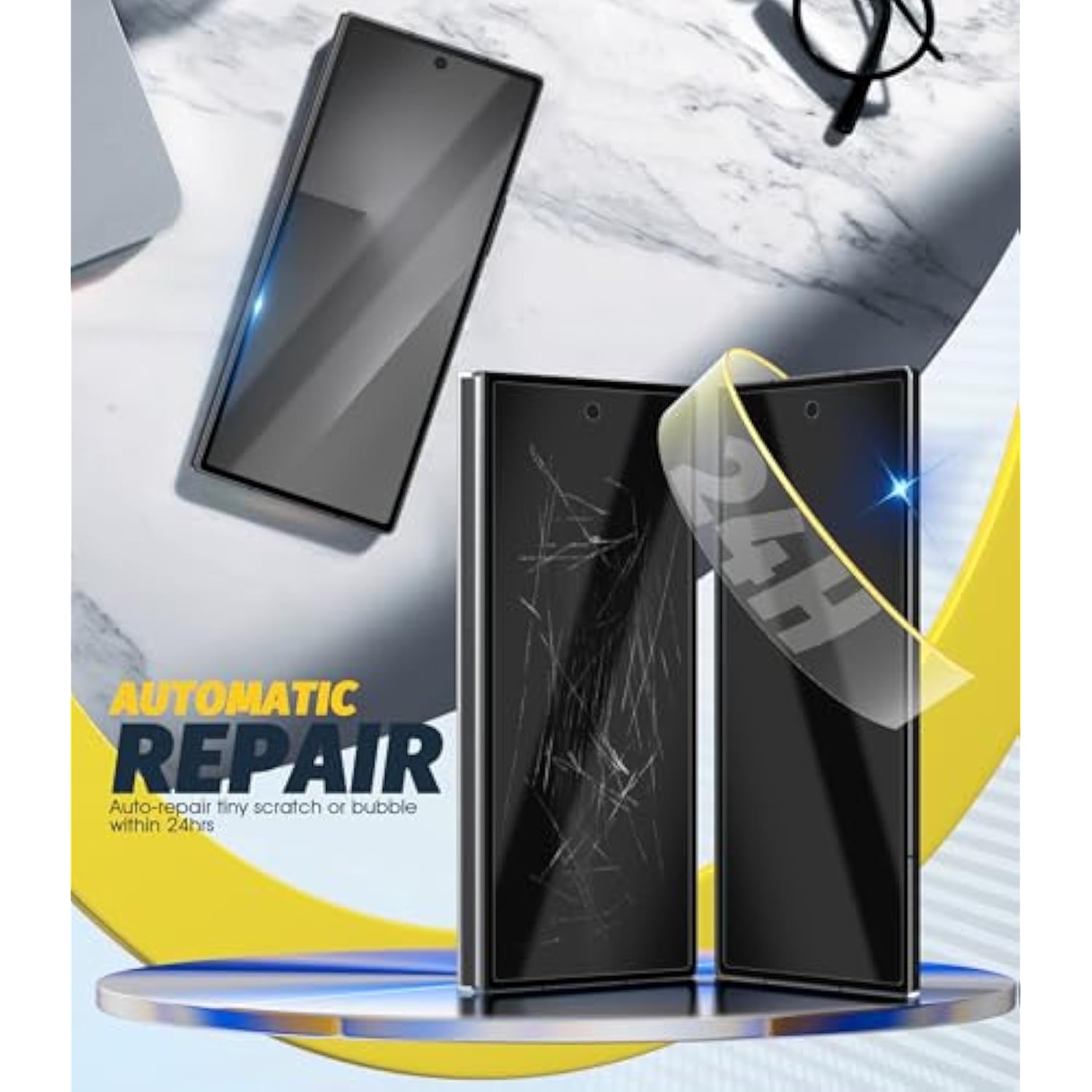 (2 Sets 4 Pack) Compatible For Samsung Galaxy Z Fold 7, 2 Pack Tpu Inner Screen Protector And 2 Pack Tpu Front Screen Protector (Not Glass), Protector De Pantalla Hd Bubble-Free Anti-Scratch