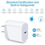 Usb C Pixel 7 Fast Charger Type C Charging Block For Google Pixel 9A 9 Pro Xl 8A 8 Pro 7A 7 Pro 7 6A 6 Pro 5A,20W Pd 3.0 Usb C Wall Charger Box Cube Power Adapter For Iphone 14,Samsung Galaxy S24,A14