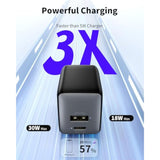 Usb C Charger Block, 30W Usb C Charger Fast Charging, Dual-Port Compact With Foldable Plug, Compatible With 16/16 Pro/15/15 Plus/15 Pro/15 Pro Max/14/13/12/11