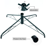 27.6 Inch Large Christmas Tree Stand For Artificial Trees, Folding Christmas Tree Base For 3 Ft To 7.5 Ft Artificial Trees, Fits 0.5-1.22 Inch Tree Pole,(Green)