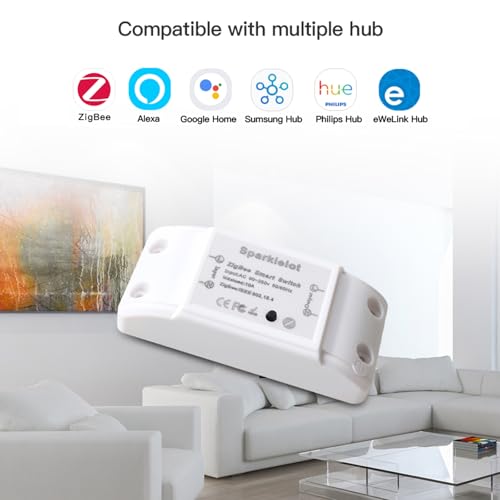 2Pcs Zigbee 3.0 Diy Smart Switch Wifi Wireless Remote Led Light Controller Compatible With Alexa & Google Home Assistant For Smartthings, Hub Required