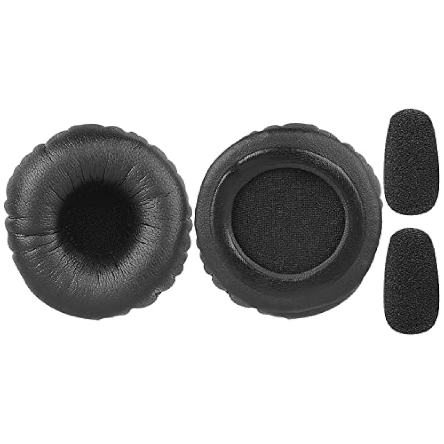 Geekria QuickFit Replacement Ear Pads and Mic Windscreen Foam Set Compatible with BlueParrott B250/ B250XT/ B250XTS/ B250XTPlus, B150 Headphones (Black)