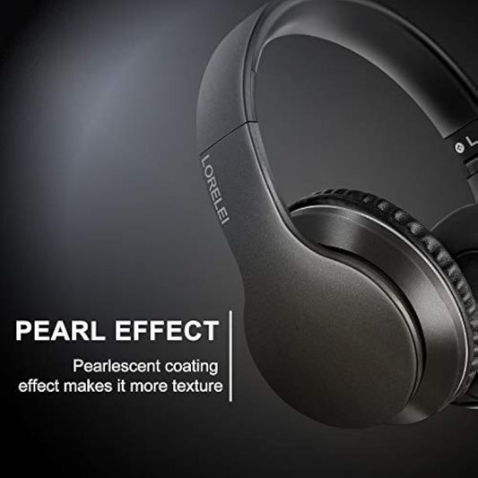 X6 Over-Ear Headphones, Foldable, Stereo Bass, Wired, 1.45M Cable, Black
