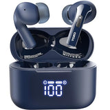 T20 Wireless Earbuds Bluetooth Headphones 48.5 Hrs Playtime with LED Digital Display, IPX8 Waterproof, Dual Mic Call Noise Cancelling 10mm Broad