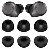 3 Pairs Memory Form Ear Tips Buds For Elite 85T, S/M/L 3 Size Replacement Reduce Noise Fit In Case Premium Earbuds Gel Compatible With Jabra Elite 85T - S/M/L Black