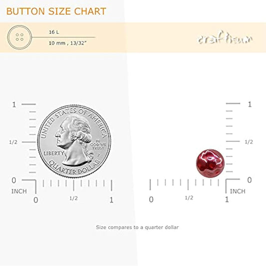 Off Red Irregular Faux Pearl Sewing Shank Buttons 20 Pcs - 10Mm, 13/32