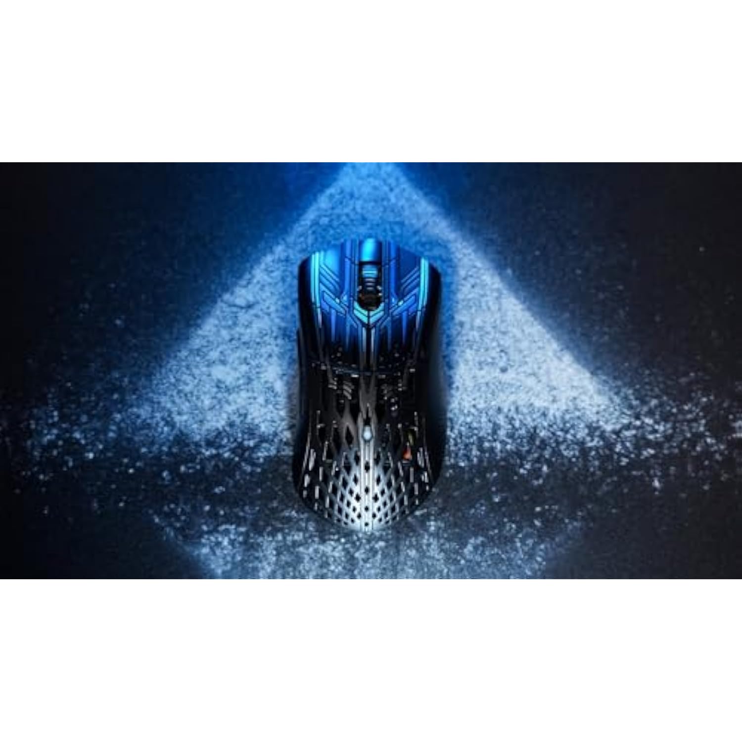 PWNAGE Ultra Glide Tempered Glass Mat: Super Smooth, Sweat Moisture Resistant, XL Silicone Base Mouse Pad - Eye of Victory Pyramid - Extra Large (500mm x 500mm)