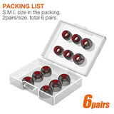 Eartips Replacement For Skullcandy Rail Anc/Dime 3 / Dime 2 / Push Active/Grind Fuel/Sesh Anc And Tribit Movebuds H1 Earbuds Earpad * 6 Pairs