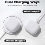 Compatible For Air Pods 3Rd Generation Charging Case, Air Pods 3Rd Gen Charger Cases Replacement With Bluetooth Pairing Sync Button, 600 Mah Built-In Battery, White, No Earbuds.