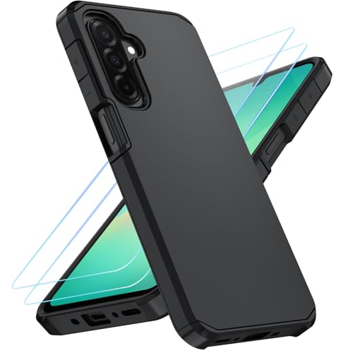 for  Galaxy A17 5g Case : with HD Screen Protector,Military-Grade Shockproof Cover Phone Silicone Durable Armor 3 in 1 Case for Galaxy A17 /