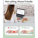 Mouse Pad With Gel Wrist Rest, Ergonomic Comfortable Computer Wrist Support For Laptop, Pain Relief Mousepad With Non-Slip Pu Base For Office & Home (Green)