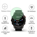 Watch Screen Protector (3+1Pack) Compatible For Garmin Epix Gen 2, Tempered Glass Film Anti-Scratch High Definition Full Coverage And Soft Tpu Protective Case, D39Mm