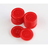 1 Inch (25Mm) Red Color Buttons For Sewing Flatback Button Crafting Di