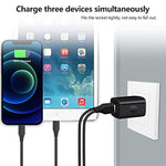 Usb Wall Charger, 2Pack Wall Plug 3-Multi Port Quick Charger Block Cube 3.1A Power Adapter For Iphone 16E 16 15 14 13 12 Pro Max Xs 8 Plus, Ipad, Samsung Galaxy S25 S24 S23 S22 S21/Note20 Ultra