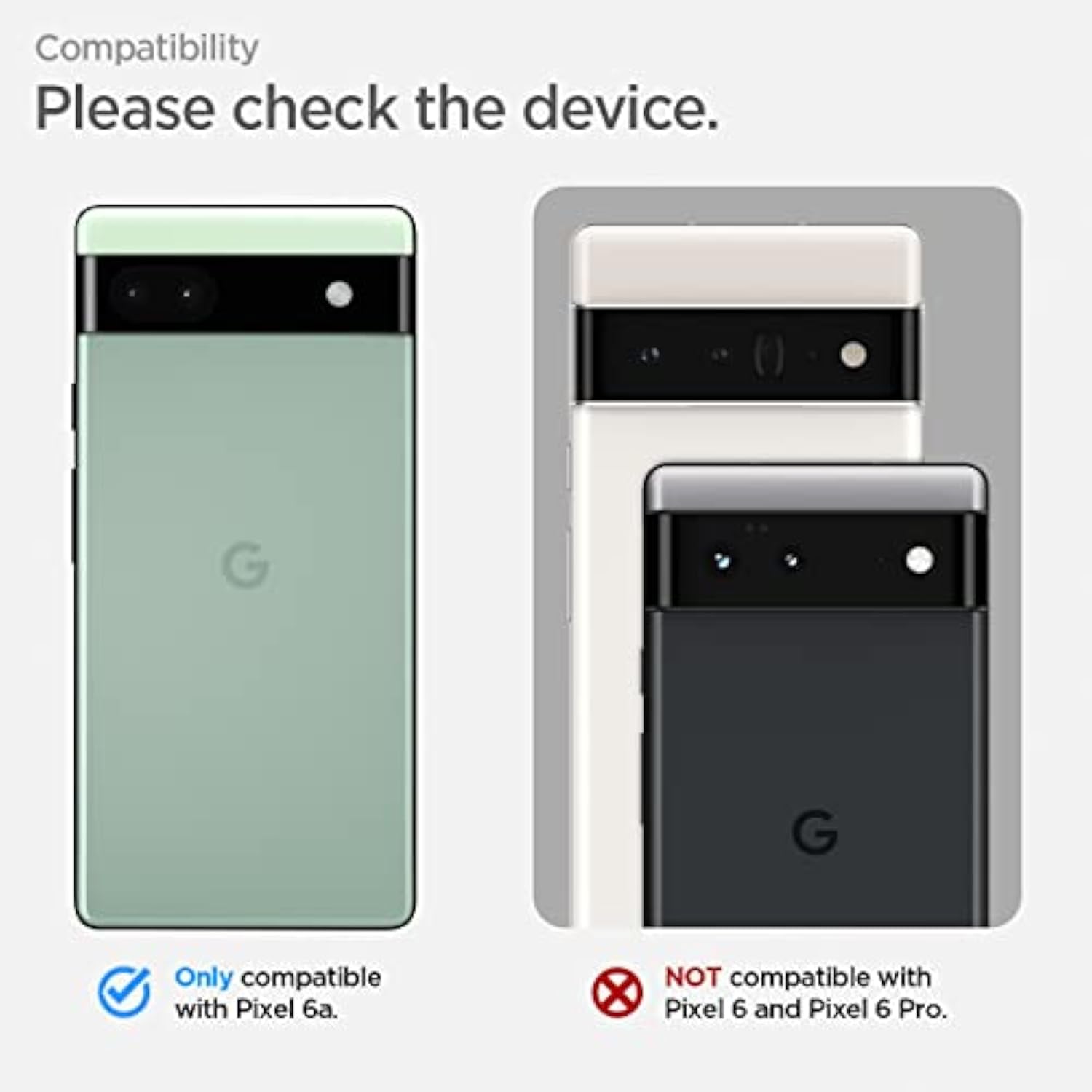 Spigen Rugged Armor Designed for Pixel 6a Case (2022) - Matte Black