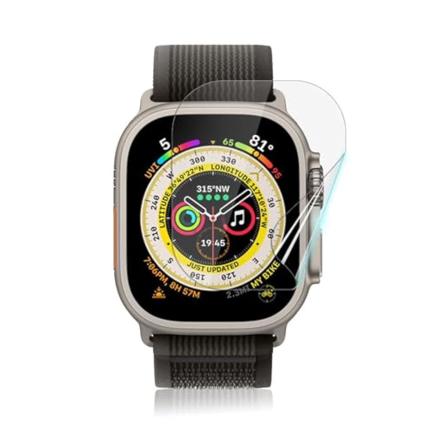 [6 Pack] For Apple Watch Ultra 2/ Apple Watch Ultra Tpu Screen Protector 49Mm, Hd Clarity, Anti-Scratch, Touch Sensitive Flexible Soft Tpu Slim Film For Iwatch Ultra/Ultra 2 49Mm