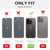 Iphone 14 Pro Case, Slim Fit Liquid Silicone Shockproof Soft Rubber Bumper Anti-Scratch Cover With Microfiber Lining, Hot Pink