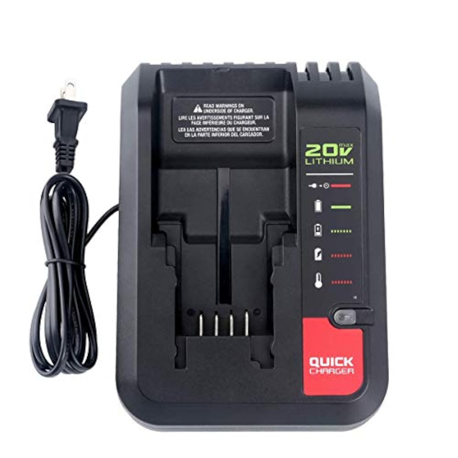 20V Max Charger Compatible With Black & Decker 20V Battery And Compatible With Porter-Cable 20V Battery Lbxr20 Lbxr2020 Pcc681L Pcc685L Pcc692L Bdcac202B 20-Volt Power Tool Charger