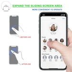 Phone Ring Holder, Transparent Universal Finger Stand Kickstand Cell Phone Ring Grip Holder Compatible With Iphone Samsung Smartphones 2 Pack - Black