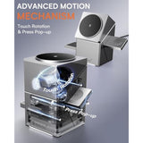 3 In 1 Charging Station For Apple, Iphone Mag-Safe Charger, Qi2 Certified, Rotating Wireless Charger Stand For Iphone 16,15,14,13,12 Series, Apple Watch, Airpods (Usb-C Charger Included)