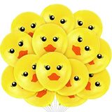 60 Pcs Yellow Duck Balloons Cartoon Printed 12 Inch for Parties & Decorations